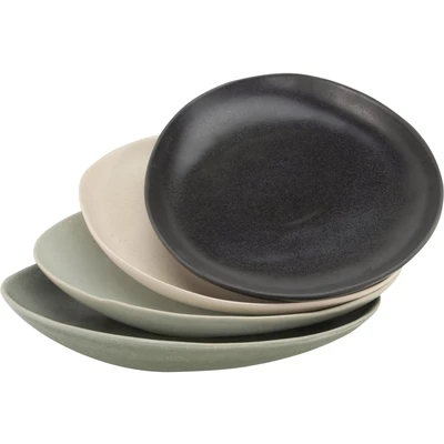 Abbildung von CreaTable Speiseteller &quot;Essteller Pietra&quot;, (Set, 4 St.), Teller Set für Personen, Steinzeug, flache Teller, Made in Europe