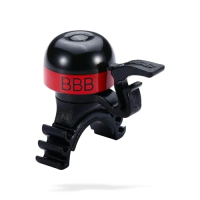 Abbildung von BBB Cycling Fahrrad MiniFit 16 Bike Fahrradklingel Mini Lenker Sound Bell für Renn und Rennräder Adults Rot, One Size