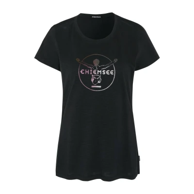 Abbildung von Chiemsee Tshirt print, Damen, Größe: XS, Schwarz