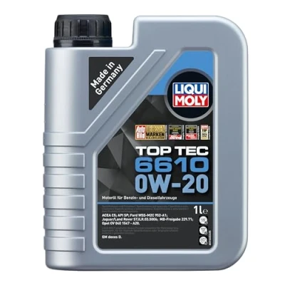 Abbildung von Liqui Moly Top Tec 6610 0W 20 1l Motoröl 21660 OPEL: Insignia B Grand Sport, Sports Tourer, Astra K FORD: Focus Mk4 Turnier