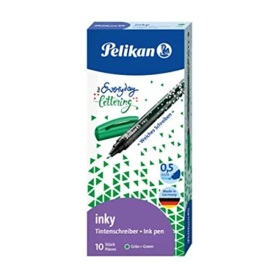 Abbildung von Pelikan Tintenschreiber Inky 273, grün, 10 Stück in Faltschachtel