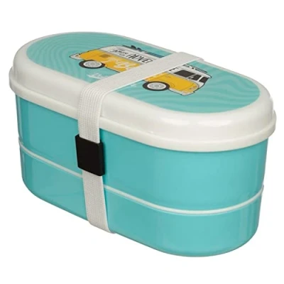 Abbildung von Puckator Lunchbox Volkswagen VW T1 Bus Bento Box in türkis