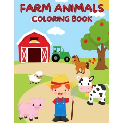 Abbildung von FARM ANIMALS Coloring BOOK: Kids Book for Toddlers Ages 3 6