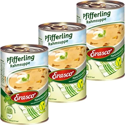 Abbildung von Erasco Pfifferling Rahmsuppe mit Sahne natürlich lecker 390ml 3er Pack