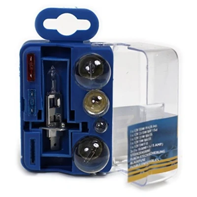 Abbildung von 7in1 KFZ Lampen Set H1 12V / 1x 4x 21W 5W 2x Sicherungen 10A 15A