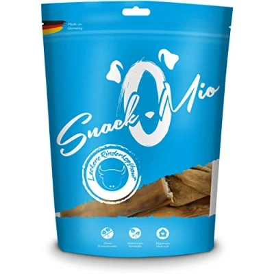 Abbildung von SnackOMio Premium Hundesnack leckere Rinderkopfhaut, getreidefrei, 1er Pack (1 x 300g)