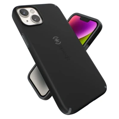 Abbildung von Speck Products CandyShell Pro Schutzhülle für iPhone 14 Plus 17 cm (6,7 Zoll), Schwarz/Schiefergrau