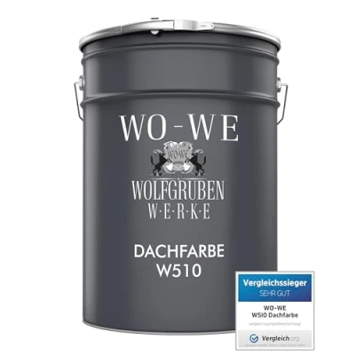 Abbildung von WO WE Dachfarbe Sockelfarbe Dachbeschichtung Dachziegel W510 Rot Rustikalrot 10L