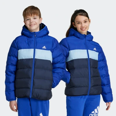 Abbildung von adidas Performance Junior Unisex Winterjacke für Kinder, Größe: 152, Blue