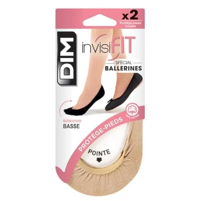 Abbildung von Dim Füßlinge Sneaker Socken Easy Day Invisifit Damen x2, Black, L XL