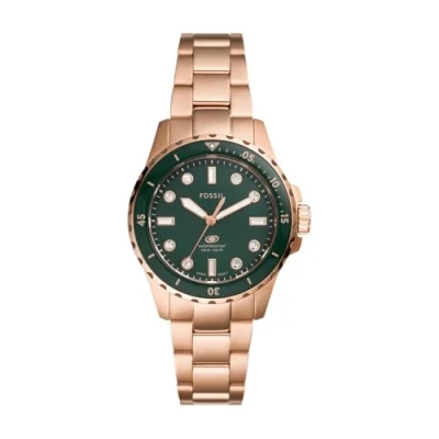 Abbildung von Fossil Damen Analog Quarz Uhr mit Edelstahl Armband ES5371