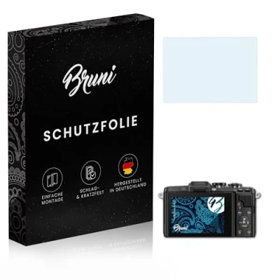 Abbildung von Bruni Schutzfolie kompatibel mit Olympus E PL7 Folie, glasklare Displayschutzfolie (2X)
