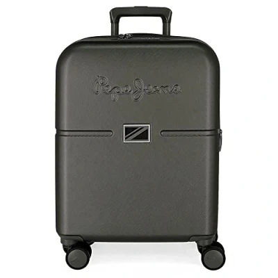 Abbildung von Pepe Jeans Accent Kabinenkoffer Schwarz 40 x 55 20 cm Starres ABS Integrierter TSA Verschluss 37 L 3,22 kg 4 Doppelrollen Handgepäck