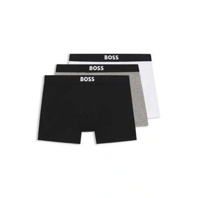 Abbildung von BOSS Brief ONE 3 PACK Panties, Herren, Größe: XS, Black/grey/white
