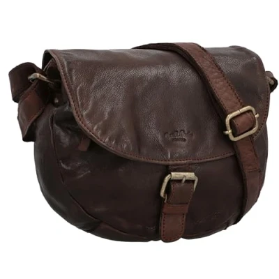 Abbildung von Gusti Umhängetasche Leder Stefanie Handtasche Schultertasche Tasche Partytasche Henkeltasche Festivaltasche Tragetasche Ledertasche Braun