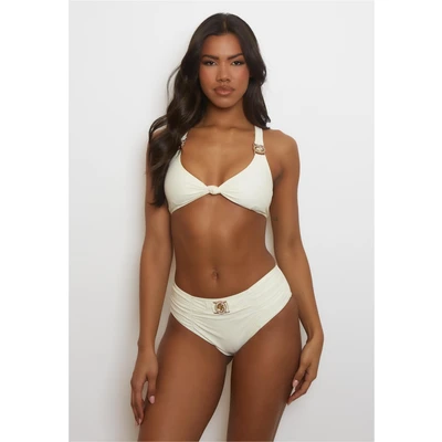 Abbildung von Moda Minx Amour Rouched Bikinihose, Damen, Größe: Small, Coconut