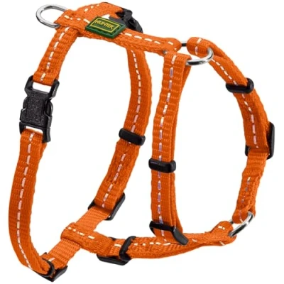 Abbildung von Hunter Tierbedarf Hunde Geschirr Tripoli Vario Basic orange, reflektierend
