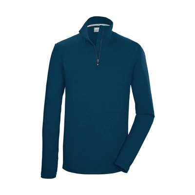 Abbildung von killtec Herren Funktionsshirt mit Stehkragen und Reißverschluss KSW 95 MN LS SHRT, dunkelpetrol, XXL, 40843 000