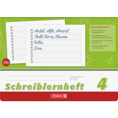 Abbildung von Brunnen 1044004 Schreiblernheft 4 (A4, quer, Lineatur 4, 16 Blatt)