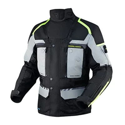 Abbildung von REBELHORN Cubby IV Motorradjacke Herren Textil Reissa Membran Ellbogen und Schulterprotektoren Stufe 2 Mesh Belüftungseinsätze ThermoLite Thermofutter