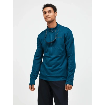 Abbildung von Peak Performance Men Trail Grid Fleece Half Zip Infinity Teel Größe Xxl