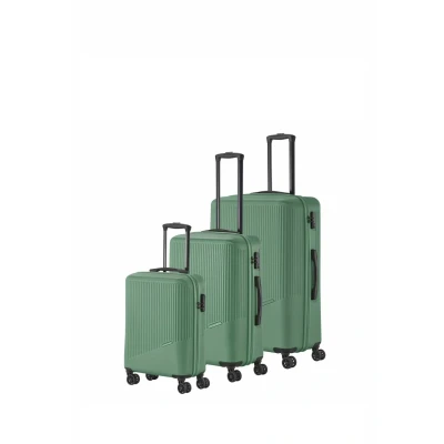 Abbildung von Travelite Bali 4w L/M/S Grün Koffer mit 4 Rollen Kofferset