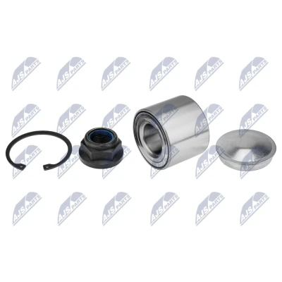 Abbildung von NTY KLT RE 045 Radlagersatz Hinterachse 62 RENAULT: Kangoo II Express, / Grand Kangoo, Zoe, DACIA: Logan MCV 2, Duster SUV, I