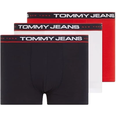 Abbildung von Tommy Jeans Trunk NEW YORK 3 PACK Panties, Herren, Größe: Small, Deep crimson/white/desert sky