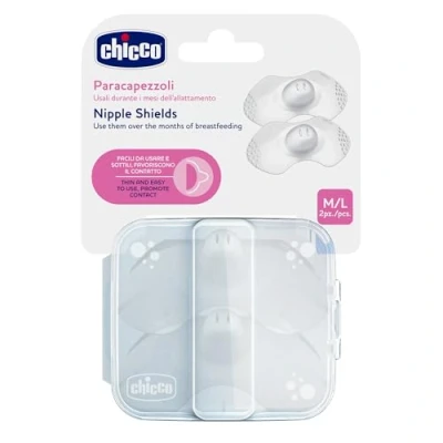 Abbildung von Chicco SkinToSkin Silikon Nippelschutz Größe ML