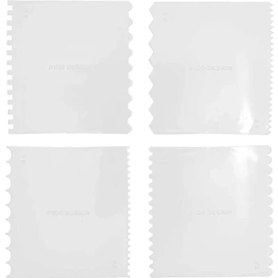 Abbildung von Rico Design Malerspachtel Effektspachtel Set (Fein St) 4 Stück