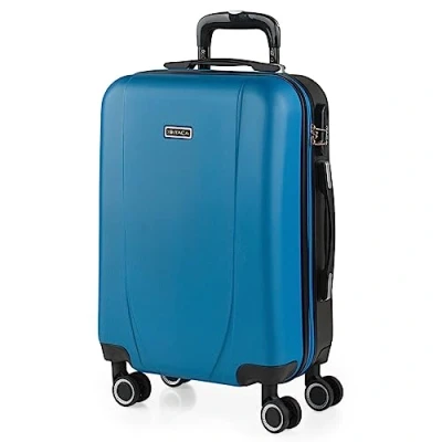 Abbildung von ITACA Handgepäck Koffer Trolley Reisekoffer Mit Rollen und Hartschalenkoffer für Vielreisende. Blau Anthrazit 71150