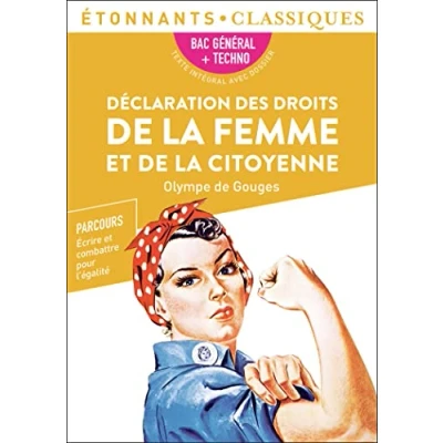 Abbildung von Déclaration des droits de la femme et citoyenne Bac 2025: Parcours : écrire combattre pour l&#039;égalité