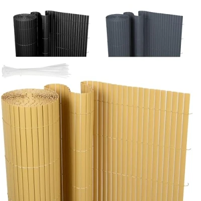 Abbildung von Ribelli Balkonsichtschutz PVC Sichtschutzmatte, Zaunsichtschutz 80/90/100 x 300/400/500 cm
