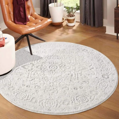 Abbildung von Carpet City Teppich &quot;LOUNGE 0638&quot;, rund, Kurzflor Modern, Hoch Tief Struktur, Wohnzimmer, Schlafzimmer