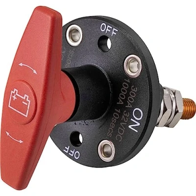 Abbildung von TRU Components TC 9075596 Kfz Batterieschalter 32 V/DC 300 A 1 x Aus/EIN rastend IP67 St.