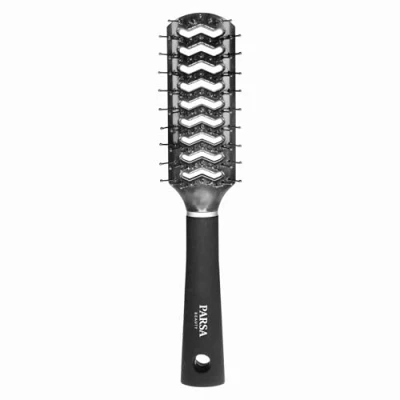 Abbildung von Parsa Beauty HAARBÜRSTE Trend LINE FÖHNBÜRSTE MIT Kunststoffpins Schwarz Bürste, Größe: One Size, .