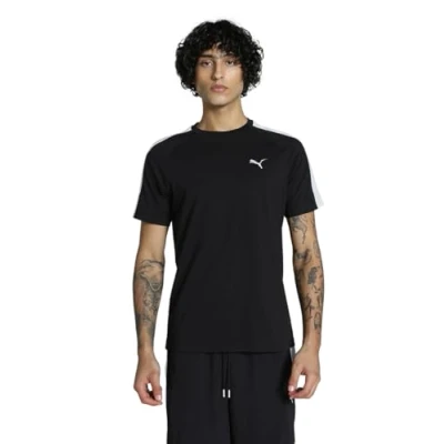 Abbildung von Puma TEE Tshirt print, Herren, Größe: Large, Black