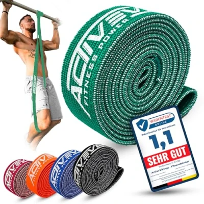Abbildung von ActiveVikings® Pull Up Stoff Fitnessbänder Perfekt für Muskelaufbau Fitnessband Klimmzugbänder Widerstandsbänder