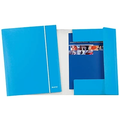 Abbildung von Leitz WOW 39830036 Ordner mit Tasche, A4, Fassungsvermögen 250 Blatt, Hellblau,