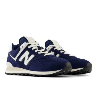 Abbildung von New Balance U574 Unisex Sneaker low, Größe: 39.5, Indigo Lederimitat/textil