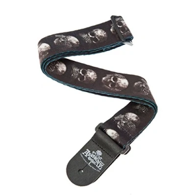 Abbildung von Planet Waves 50AL01 Gewebegurt Nylongewebe Alchemy Gothic Collection Muted Skulls Länge: 1490mm Breite: 50mm