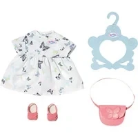 Abbildung von BABY born Schmetterlingskleid mit Tasche und Schuhen für 43 cm Puppen, 838709 Zapf Creation