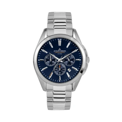 Abbildung von Jacques Lemans Derby Chronograph, Herren, Größe: One Size, Blue steel