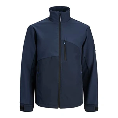 Abbildung von JACK &amp; JONES PLUS Men&#039;s JCOARC Softshell Jacket PLS Softshelljacke, Navy Blazer, 3XL