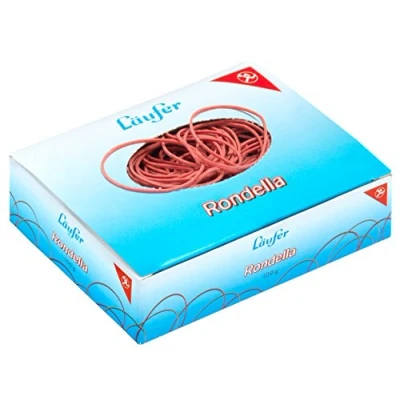 Abbildung von Läufer 50747 Rondella Gummiringe Nr. 15, Durchmesser 100 mm, 100g Schachtel, rot, besonders langlebig
