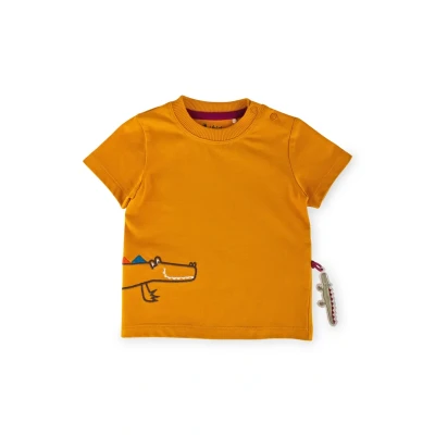 Abbildung von sigikid Happy Crocodile Tshirt print für Kinder, Größe: 92, Senfgelb