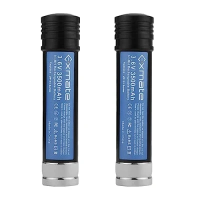 Abbildung von Exmate 3.6V 3.5Ah Ersatzakku für Black &amp; Decker Versapak VP100 VP130 VP100C VP105 VP105C VP110 VP110C VP143 2PCS