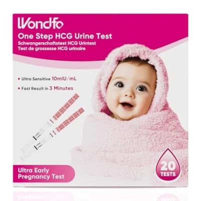 Abbildung von Wondfo Schwangerschaftstest Frühschwangerschaftstest Frühtest Schwangerschaft Ultra empfindlicher 20er Pack Pregnancy Test