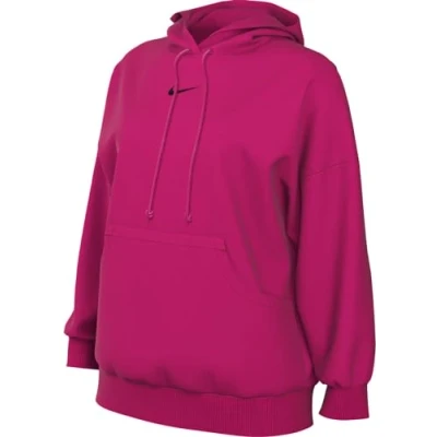 Abbildung von Nike Sportswear W NSW Style FLC PO Hoodie OS Sweatshirt, Damen, Größe: XS, Fireberry/black