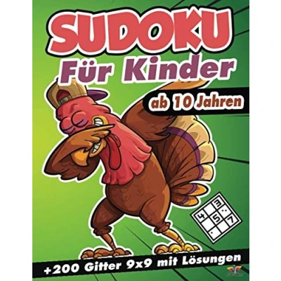 Abbildung von Sudoku für Kinder ab 10 Jahren: 200 Rätsel von bis 12 Jahren mit Lösungen Verbessert Merkfähigkeit und Logik